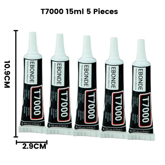 T7000 Black Contact Cellphone Tablet Repair Adhesive Strong T-7000 Glue 15ML 50ML 110ML with Fine Needle